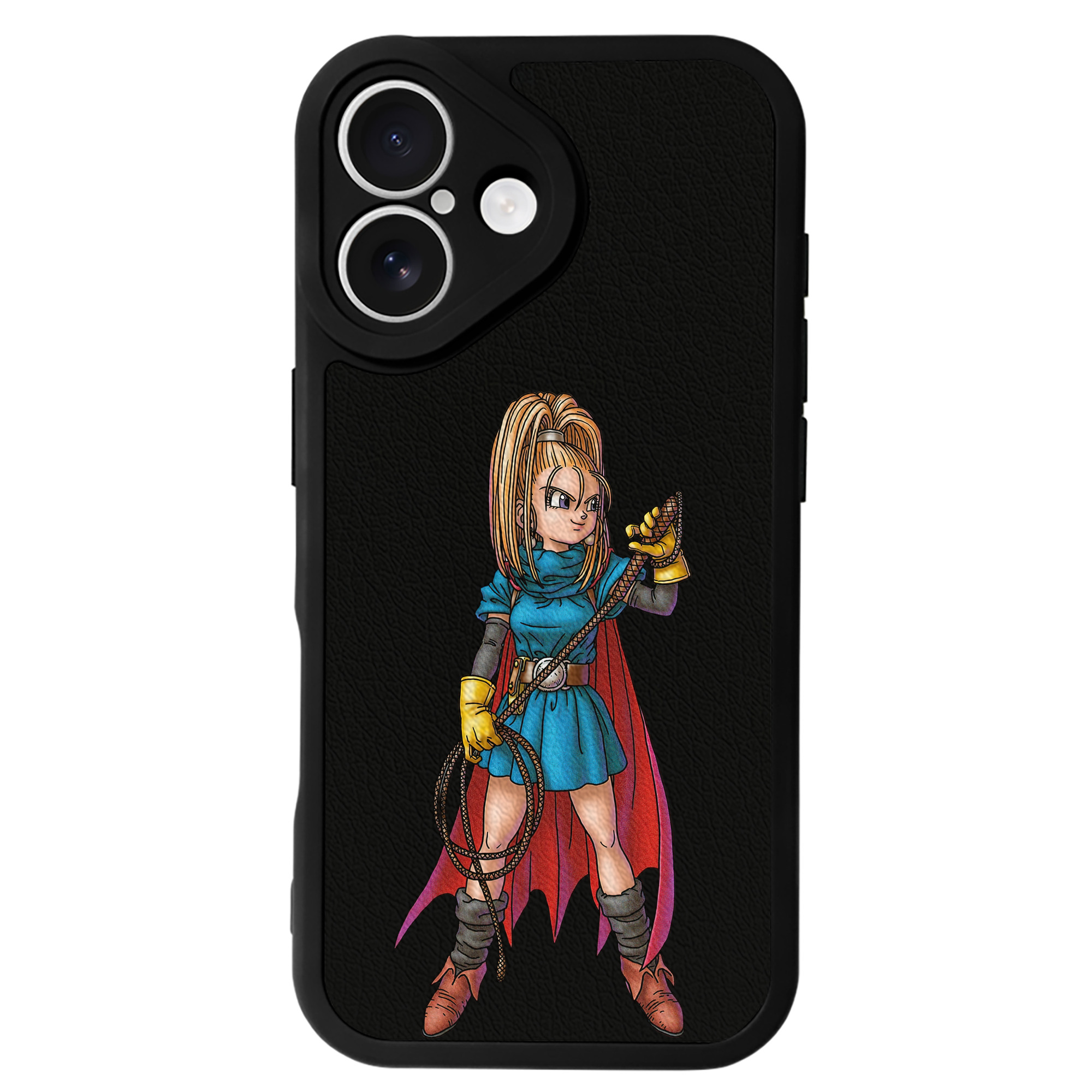 （画像用） ドラゴンクエスト Doragon Kuesuto Dragon Quest 【iPhone 16シリーズ対応】シリコンスマホケース（レザー調） 材質：シリコン